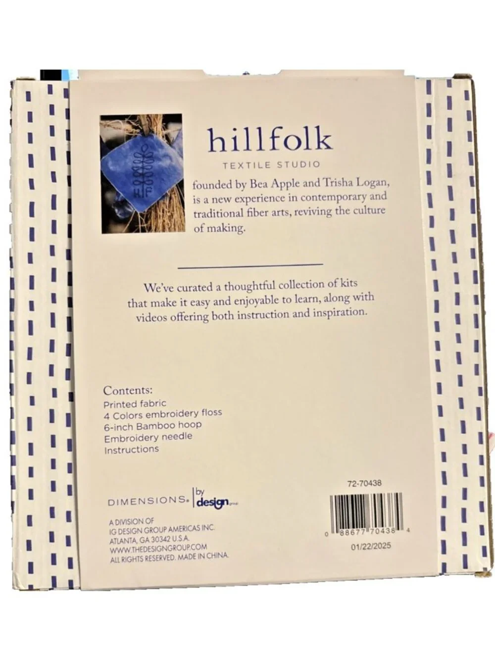 Hillfolk Sampler Embroidery Kit 6